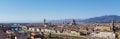 A panoramic beautiful scene from Michelangelo hill in Florence, Italy