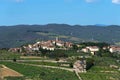 Panoramic beautiful view of Radda in Chianti province of Siena, Tuscany, Italy. Royalty Free Stock Photo