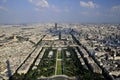 Panoramic birdview of Paris Royalty Free Stock Photo