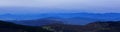 Panoramic Blue Mountains in Extremadura Spain