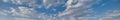 Panoramic blue sky background with white clouds during day Royalty Free Stock Photo