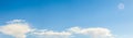 Panorama Cloudscape with sun flare Royalty Free Stock Photo