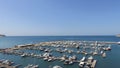 Boat dock in the bay of Santa Marta in the Caribbean sea