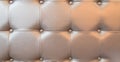 Panoramic brown leather texture couch as mock up and background usage Royalty Free Stock Photo