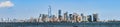 Panoramic buildings of new york in the manhattan area Royalty Free Stock Photo