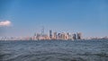 Panoramic buildings of new york in the manhattan area Royalty Free Stock Photo