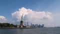 Panoramic buildings of new york in the manhattan area Royalty Free Stock Photo