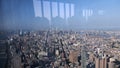 Panoramic buildings of new york in the manhattan area Royalty Free Stock Photo