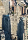 Panoramic buildings of new york in the manhattan area Royalty Free Stock Photo