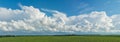 Cold Front Clouds Panorama Background. Royalty Free Stock Photo