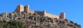 Panoramic of the Castle of Islamic origin of Castalla. Eleventh century. Castalla, Alicante, Spain