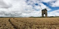 Panoramic Chesterton Wind Mill and Wheat Royalty Free Stock Photo