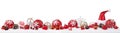 Panoramic christmas ornaments Royalty Free Stock Photo