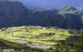 Panoramic of the Cirque de Salazie, Reunion Island, France Royalty Free Stock Photo