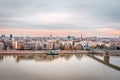 Panoramic city view of Novi Sad