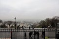 Panoramic City View of Paris from Montmartre Hill, Paris