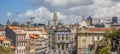 Panoramic cityscape of the historical center of Porto