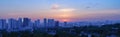 Panoramic cityscape of Seoul, capital of South Korea Royalty Free Stock Photo