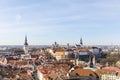 Cityscape view to old town of Tallinn, Estonia Royalty Free Stock Photo