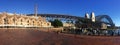 Panoramic cityscape view of Sydney Harbour Bridge Sydney New Sou