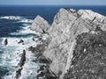 Panoramic of the cliffs of Cabo PeÃÂ±as, Asturias Royalty Free Stock Photo