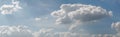 Panoramic cloudscape ,cloud with blue sky