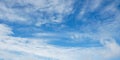 Panoramic cloudscape cloud with blue sky