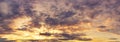 Panoramic cloudy sky morning twilight nautre background