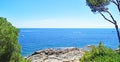 Panoramic of the coast of Calella de Palafrugell from the Camino de Ronda