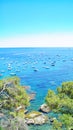 Panoramic of the coast of Calella de Palafrugell from the Camino de Ronda