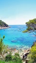 Panoramic of the coast of Calella de Palafrugell from the Camino de Ronda