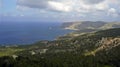 Panoramic of the coast of the island of Rhodes, Greece Royalty Free Stock Photo