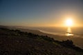 Panoramic coastal view along Sidi Ifni Royalty Free Stock Photo