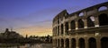 Panoramic of Coliseum or Flavian Amphitheatre Amphitheatrum Flavium or Colosseo, Rome Royalty Free Stock Photo