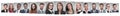 Panoramic collage of portraits of successful business people Royalty Free Stock Photo