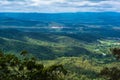 The panoramic countryside landscape view on mountainse in Toowoomba,Australia Royalty Free Stock Photo