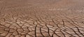 Panoramic Cracked Soil Drought