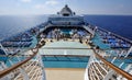 Panoramic deck cruise ship