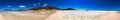 Panoramic 360 degrees view of a beautiful tropical beach