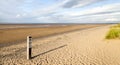 Beach scene late afternoon. Royalty Free Stock Photo