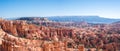 Panoramic drone view of the unique rock formations of Bryce Canyon National Park in Utah, USA Royalty Free Stock Photo