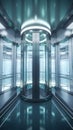 Panoramic elevator in atrium 1695523867831 1 Royalty Free Stock Photo