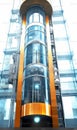 Panoramic elevator in atrium 1695523867831 2 Royalty Free Stock Photo