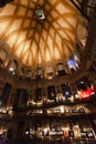 The panoramic elevator inside the Mole Antonelliana, Turin, Italy