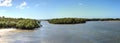 Panoramic of Estero Bay with its mangrove islands in Bonita Springs