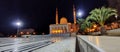 The Emir Abdelkader Mosque at night in Constantine. Algeria Royalty Free Stock Photo