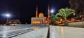 The Emir Abdelkader Mosque at night in Constantine. Algeria Royalty Free Stock Photo