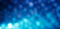 Panoramic Festive Beautiful Blue Background with bokeh lights