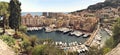 Panoramic fotograph of port Fontvielle, Monaco