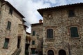 Panoramic glimpse of old stone houses Royalty Free Stock Photo